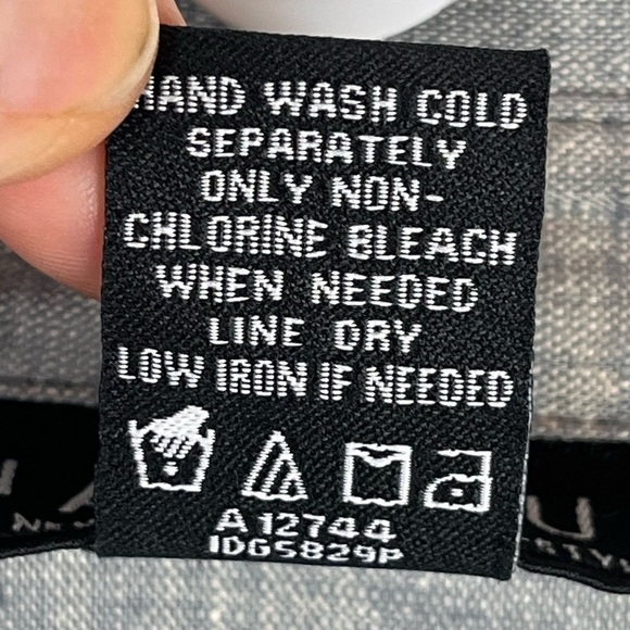 DIALOGUE Beachy Shirt Dress Linen Blend Small Petite Casual Chambray Tie Belt - Picture 4 of 14